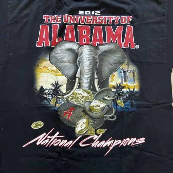 University of Alabama Guy Harvey 2012 National Champions Large T-shirt - Picture 2 of 5